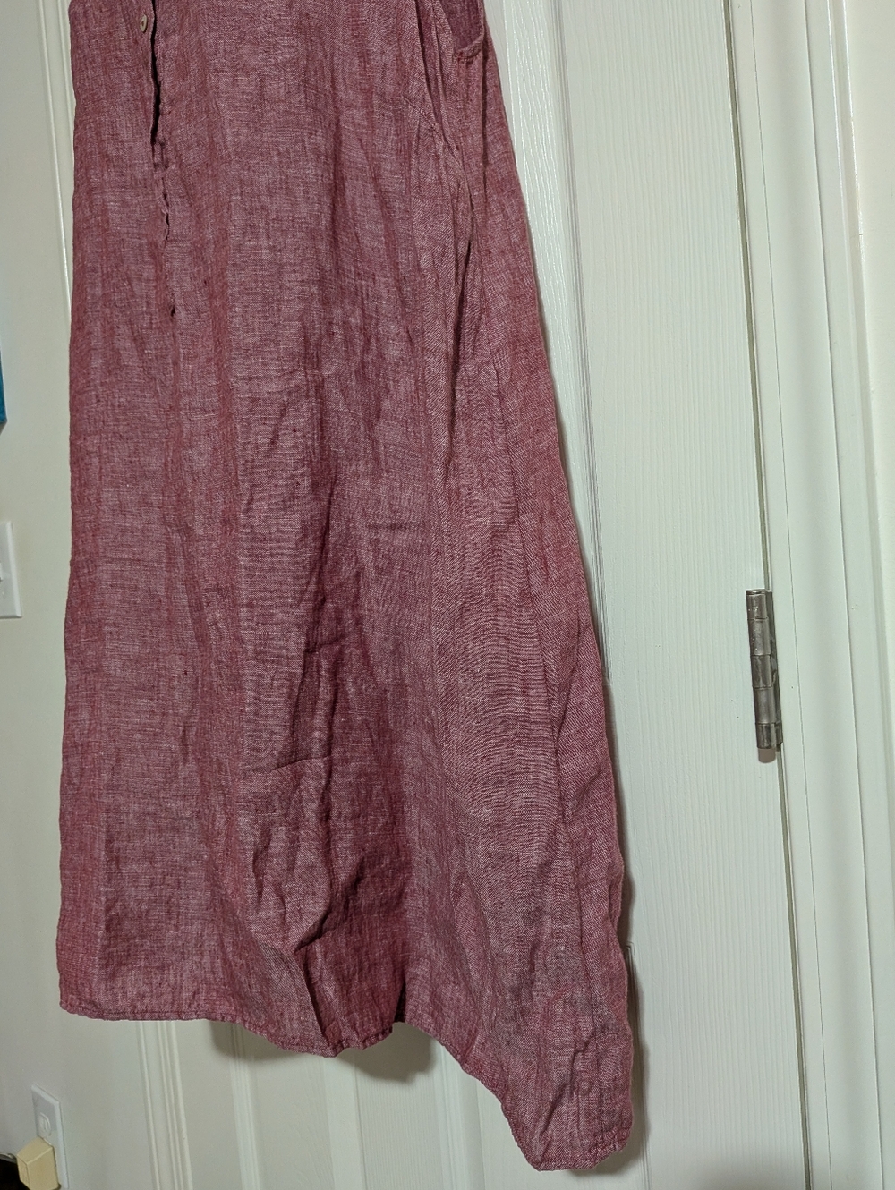 Tahari Sleeveless 100% Linen Shirt Dress Plus 3X - Picture 5 of 7